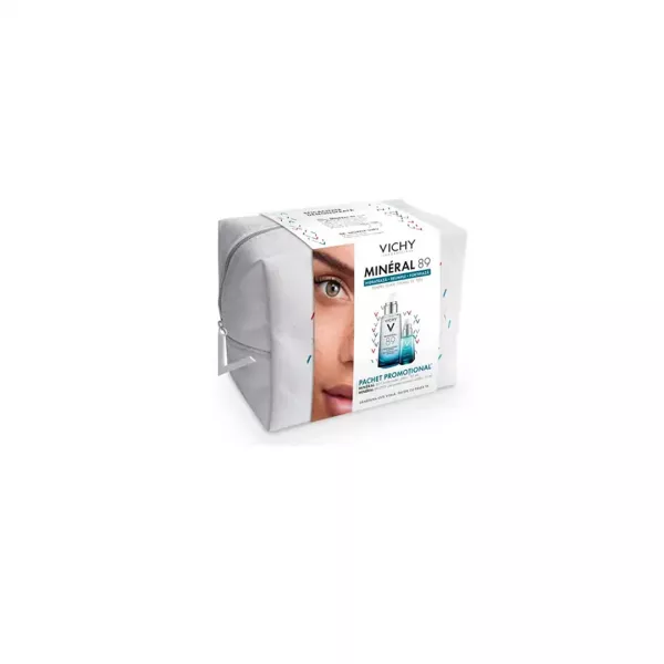 Pachet: Mineral 89 Gel Booster pentru toate tipurile de ten 50 ml + Gel pentru conturul ochilor Mineral 89, 15 ml, Vichy