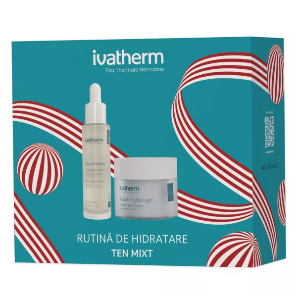 Pachet: Ser Aquafil Hydra 30ml + Crema Aquafil Hydra Light 50 ml, Ivatherm