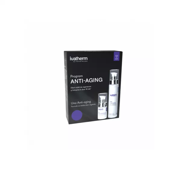 Pachet: Una Crema anti-aging fata, 50 ml + Una Crema anti-anging contur ochi, 15 ml, Ivatherm