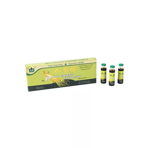 Panax Ginseng extractum, 10 fiole, Yongkang International China