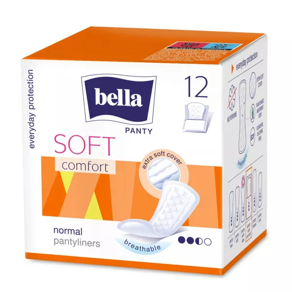 Panty Soft Comfort absorbante zilnice, 12 bucati, Bella