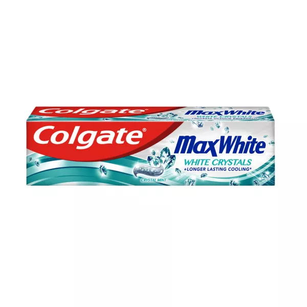 Pasta de dinti Colgate Max White White Crystals pentru albire, 75 ml