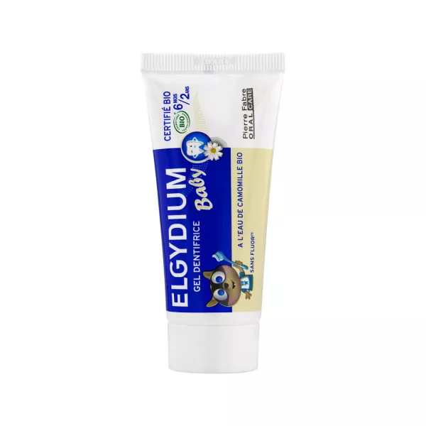 Pasta de dinti cu musetel pentru copii 6 luni-2 ani Baby Organic Bio, 30 ml, Elgydium