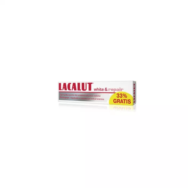 Pasta de dinti Lacalut white & repair, 75 ml + 33% Cadou