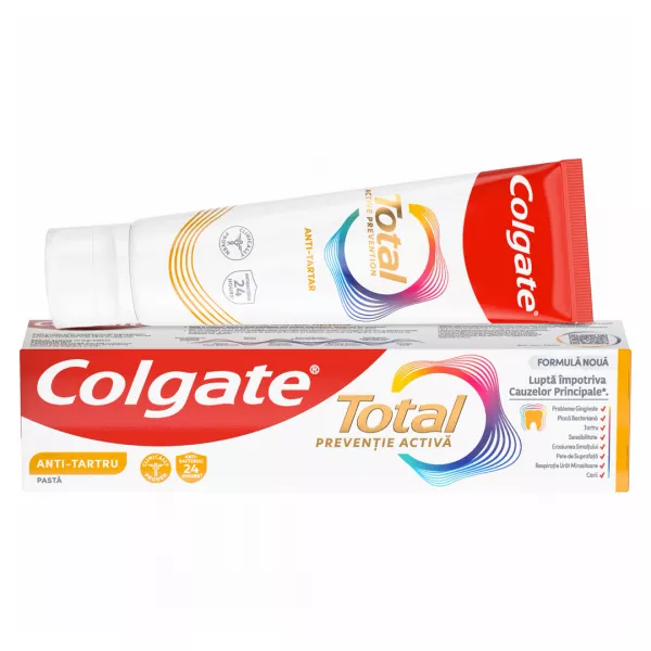 Pasta de dinti Total Anti-Tartru pentru protectie completa, 100 ml, Colgate