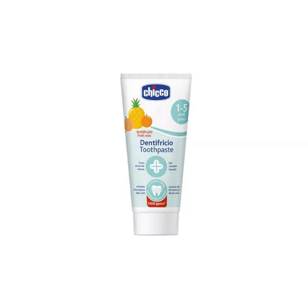 Pasta dinti cu fluor cu aroma de multi-fructe, 50 ml, 1-5 ani+, Chicco