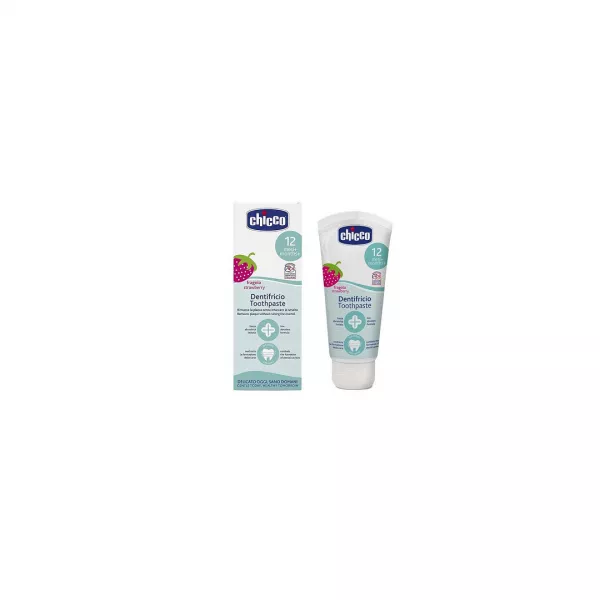 Pasta de dinti cu aroma de capsuni, +12 luni, 50 ml, 02321, Chicco