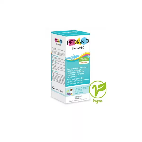 Sirop coacaze negre pentru nervozitatea la copii Nervosite, 125 ml, Pediakid