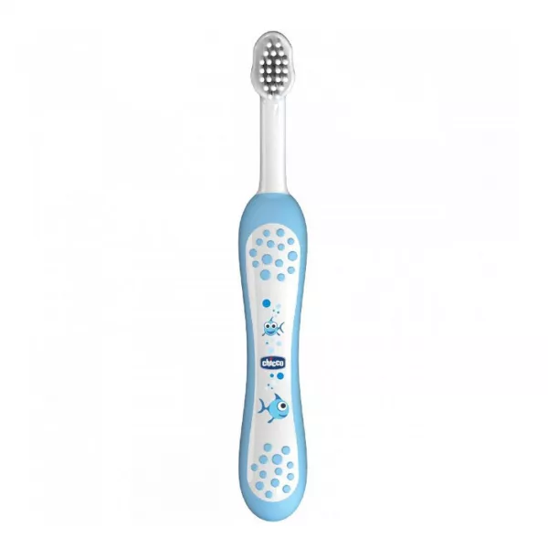Periuta de dinti, Blue, 6 luni+, Chicco