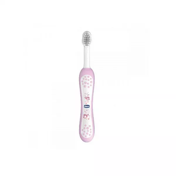Periuta de dinti pink 6 luni+, 06958-7, Chicco
