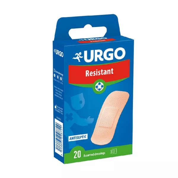 Plasturi asortati Rezistent, 20 bucati, Urgo