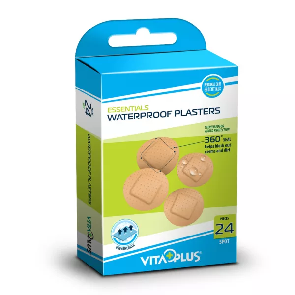 Plasturi impermeabili rotunzi, VP61511, 24 bucati, Vita Plus