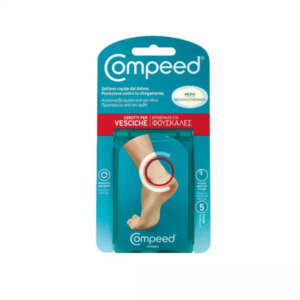 Plasturi medii pentru basici Blister Medium, 5 bucati, Compeed