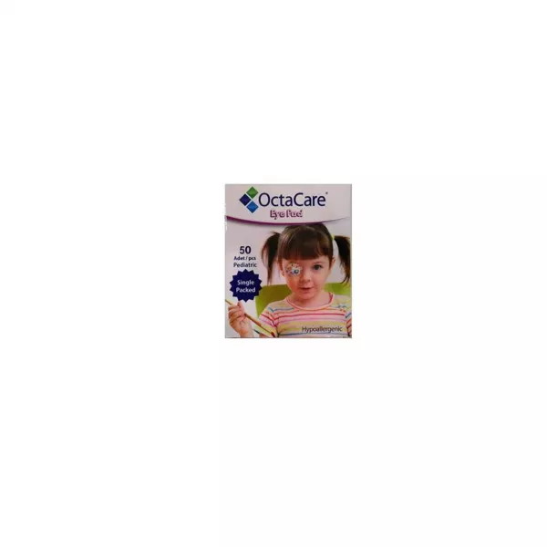 Plasturi oculari sterili pentru fete, 5 cm x 6,2 cm, Octacare