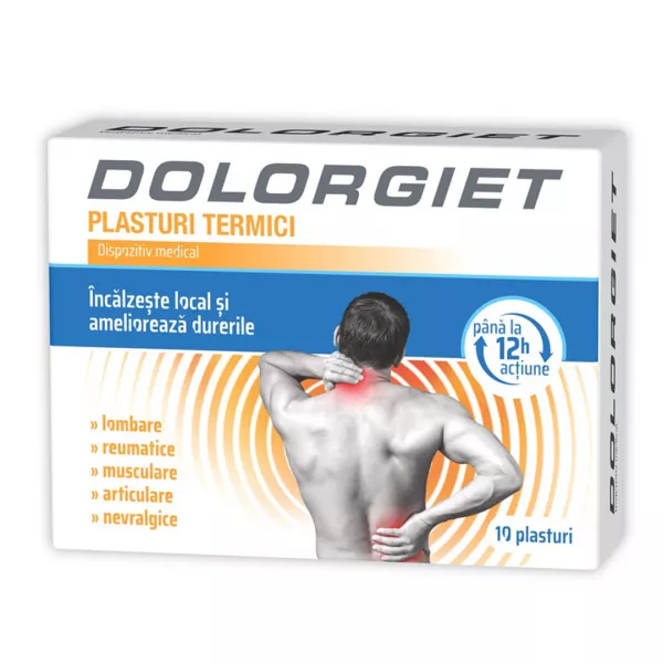 Plasturi termici, 10 bucati, Dolorgiet
