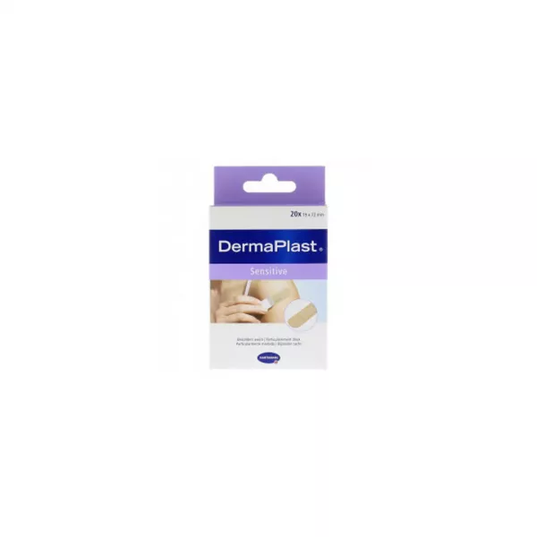 Plasturi pentru piele sensibila, DermaPlast Sensitive, 20 bucati, Hartmann
