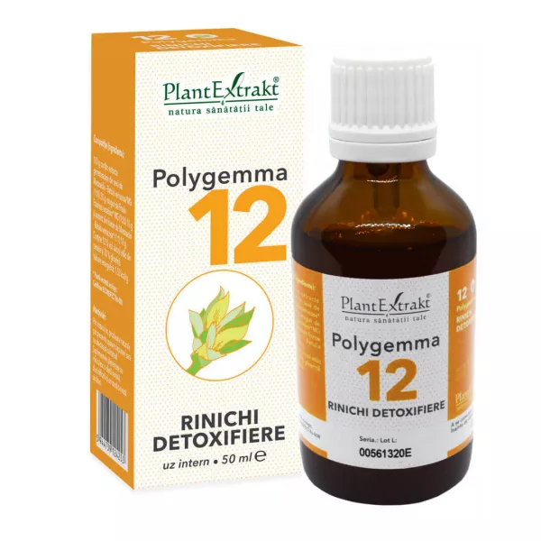 Polygemma 12, Rinichi detoxifiere, 50 ml, Plant Extrakt