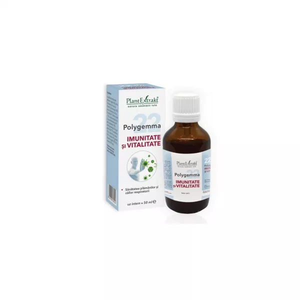 Polygemma 22 Imunitate si Vitalitate, 50 ml, Plant Extrakt