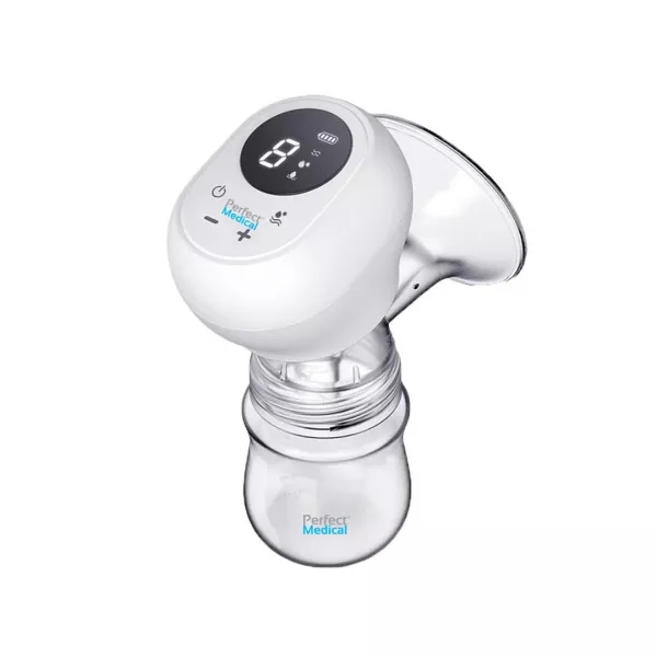 Pompa de san electrica cu 9 viteze, ecran LED, indicator baterie, flansa din silicon 3D, 0% BPA, Perfect Medical