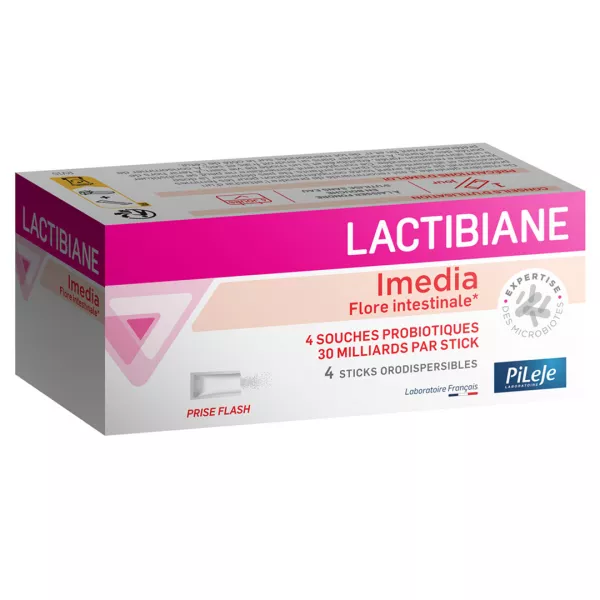 Probiotic Lactibiane Imedia, 4 plicuri orodispersabile, Pileje