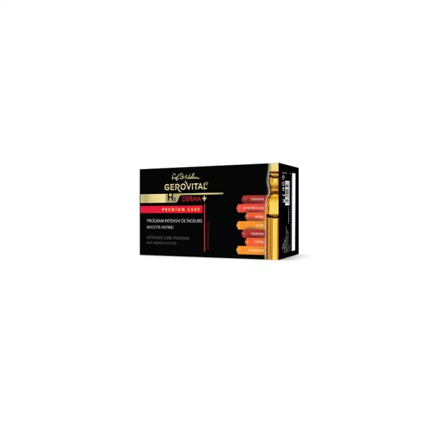 Program Intensiv de Ingrijire Premium Care, H3 Derma+ , 7 fiole x 2 ml, Gerovital