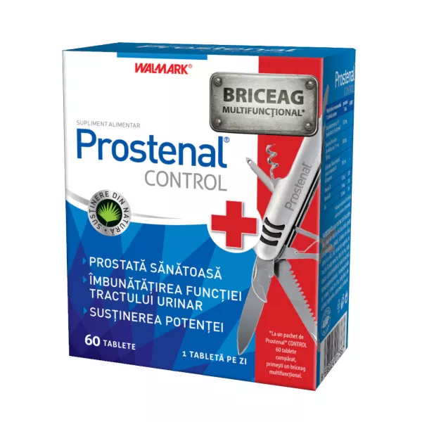 Prostenal control 60 tablete + Cadou: Briceag multifunctional