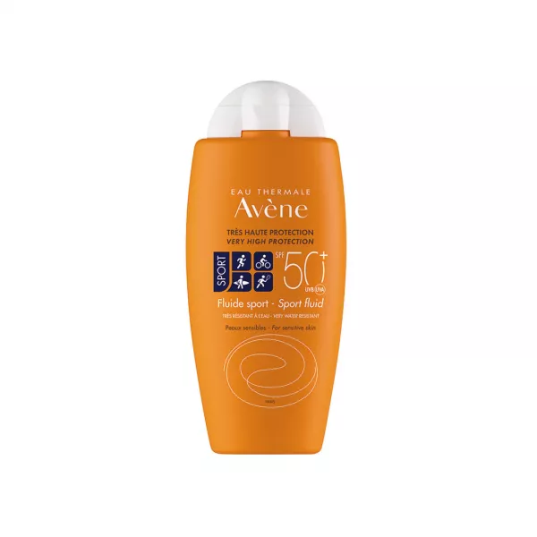 Protectie solara Avene Sport Fluid SPF 50+, 100 ml, Pierre Fabre