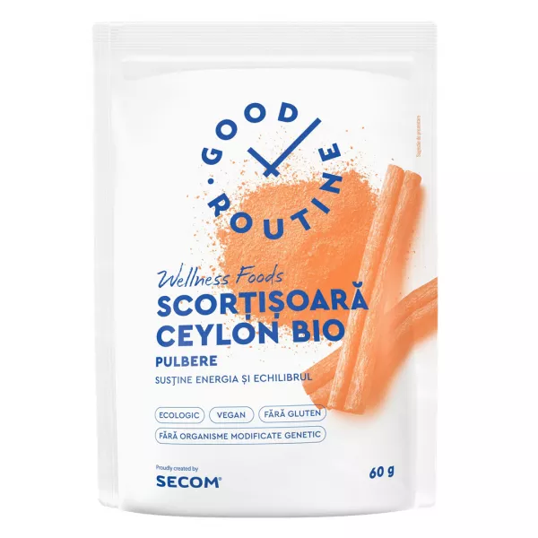 Pulbere de Scortisoara Ceylon Bio Good Routine, 60 g, Secom