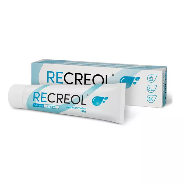 Recreol, 50 mg/g crema, 50 g, As Grindeks