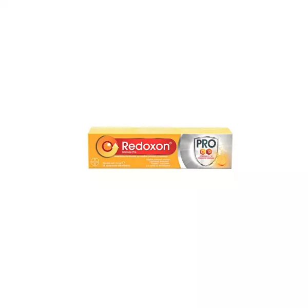 Redoxon Immuno Pro Vitamina C 1000 mg, portocale si mandarine, 15 comprimate efervescente, Bayer