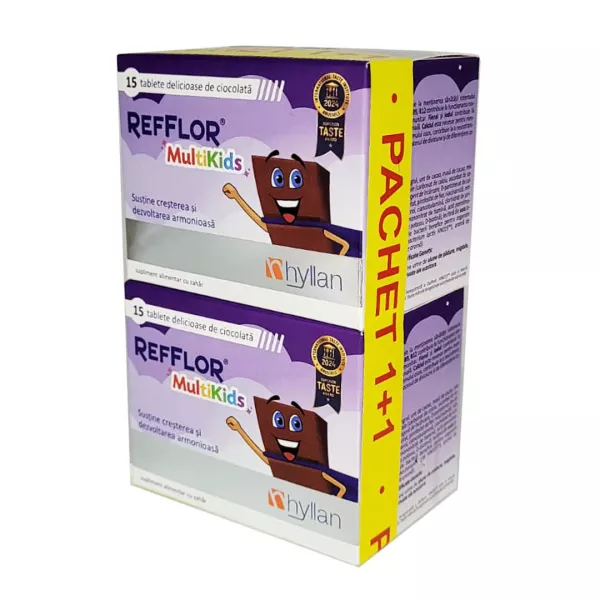 Pachet: Refflor Multikids,15 + 15 tablete ciocolata, Hyllan
