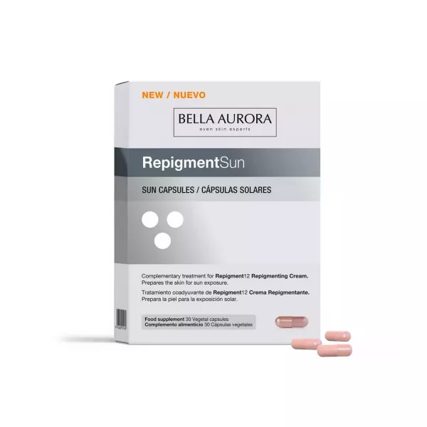 Repigment Sun, 30 capsule vegetale, Bella Aurora