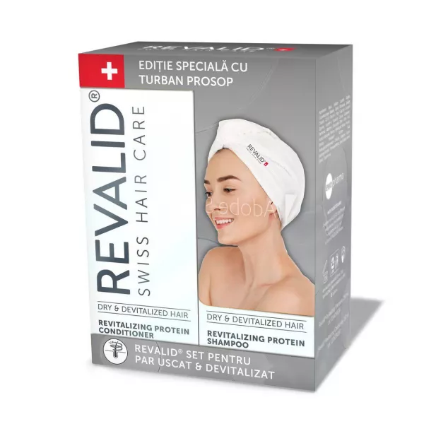 REVALID Sampon, 250ml + Balsam, 250ml + Turban prosop