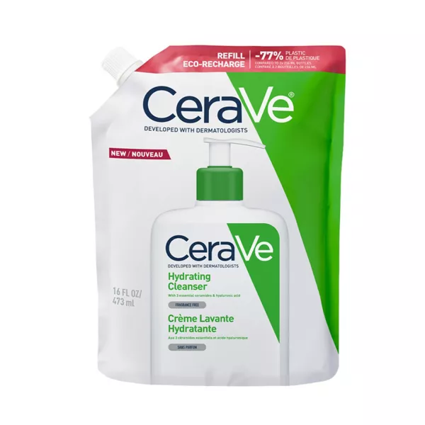 Rezerva Gel de curatare hidratant pentru piele normala-uscata, 473 ml, Cerave