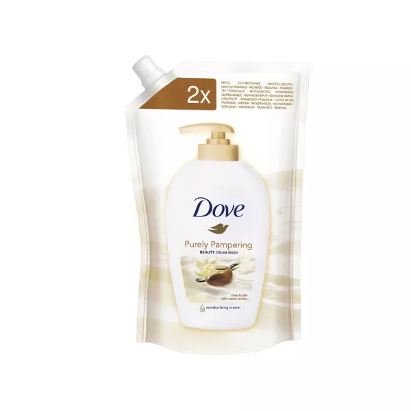 Rezerva sapun crema lichid, Purely Pampering Shea Butter with Warm Vanilla, 500 ml, Dove