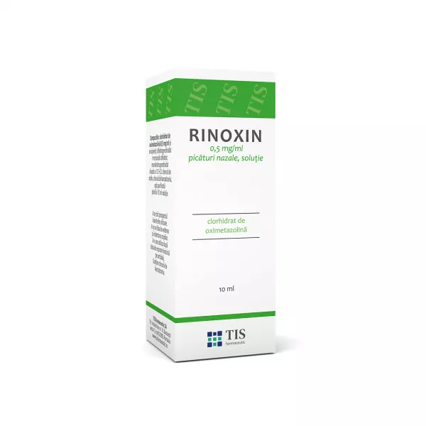 Rinoxin solutie nazala, 0,5 mg/ml,10 ml, Tis Farmaceutic