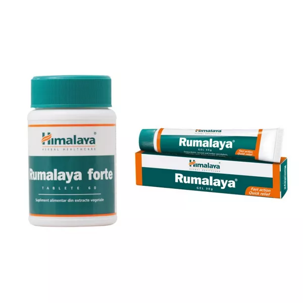 Rumalaya Forte, 60 comprimate + Gel 30g, Himalaya