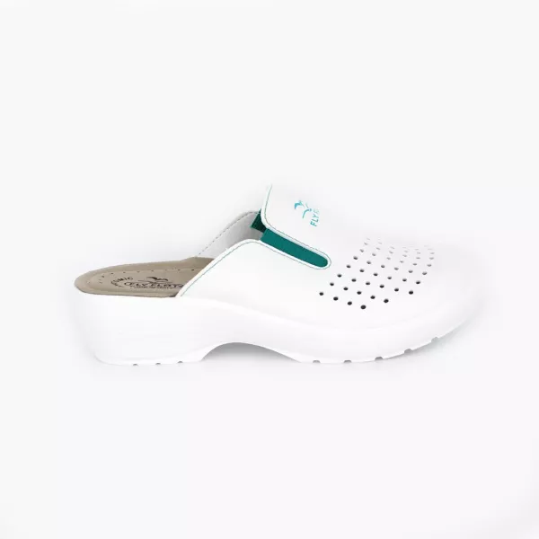 Saboti albi profesionali Fly Flot 027, alb
