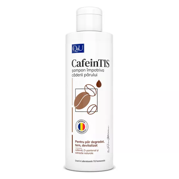 Sampon impotriva caderii parului CafeinTis Q4U, 250 ml, Tis Farmaceutic