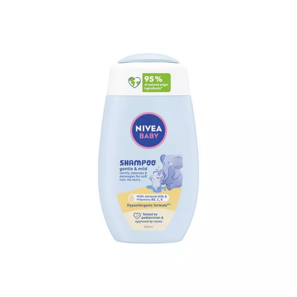 Sampon pentru bebelusi Baby Gentle Mild, 200 ml, Nivea
