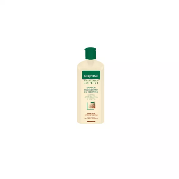Sampon regenerant cu keratina Gerovital TratamentExpert, 400 ml, Farmec