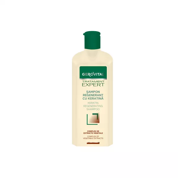 Sampon regenerant cu keratina Tratament Expert, 400 ml, Gerovital