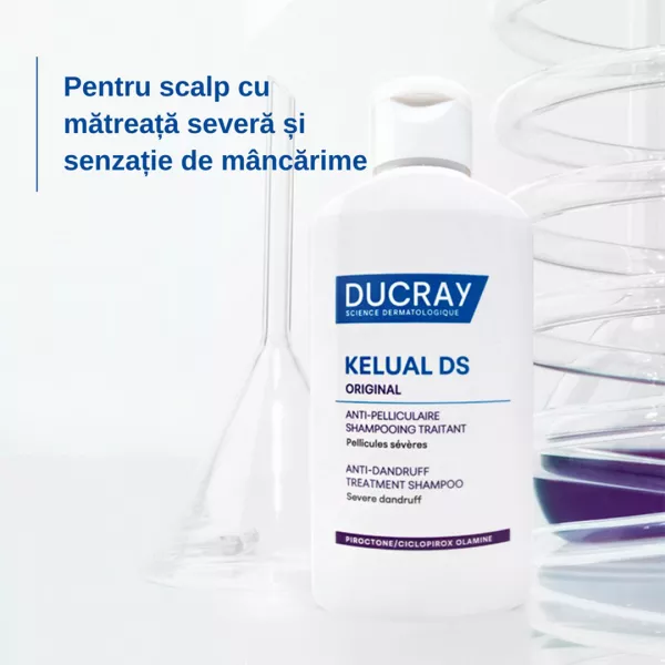 Sampon tratament anti-matreata severa Kelual DS Original, 100 ml, Ducray