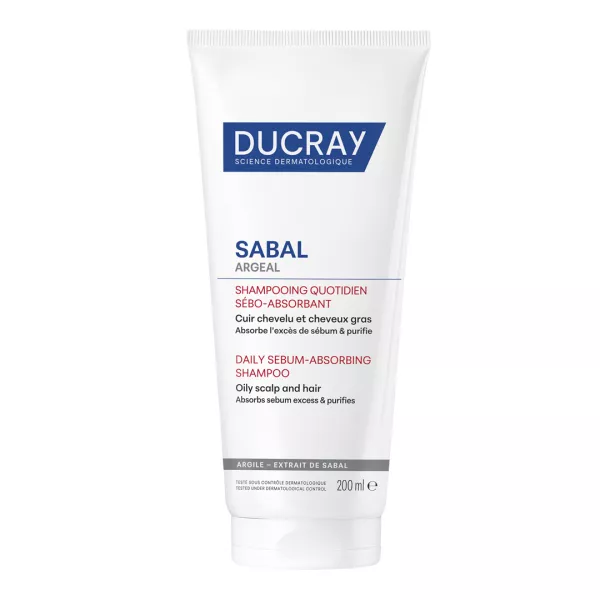 Sampon pentru reglarea sebumului Sabal Argeal, 200 ml, Ducray