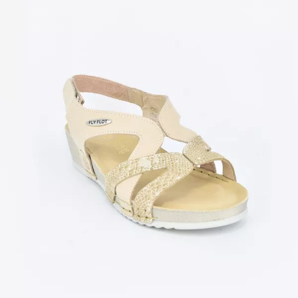 Sandale din piele Fly Flot 112, Bej, diverse marimi