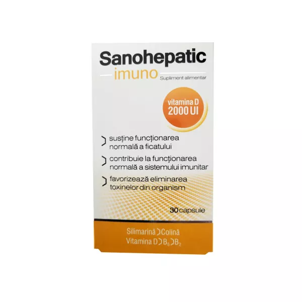 Sanohepatic Imuno, D2000 ui, 30 capsule, Zdrovit