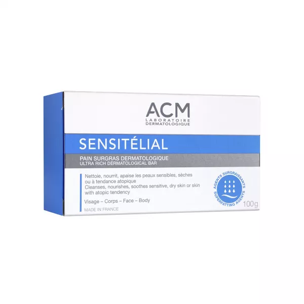 Sapun dermatologic nutritiv Sensitelial, 100 g, Acm