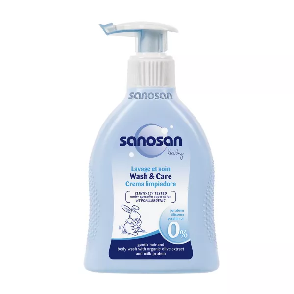 Sapun lichid, 200 ml, Sanosan Baby