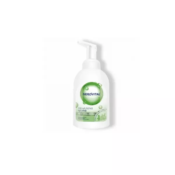 Sapun lichid spuma cu Acid Hialuronic, 300ml, Gerovital