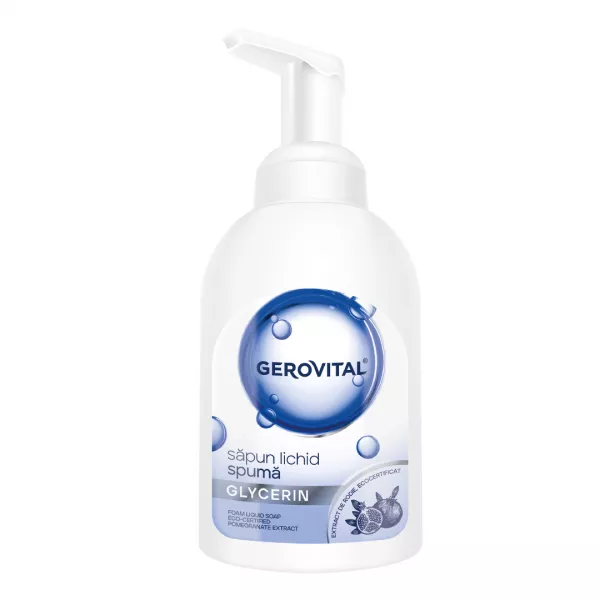 Sapun lichid spuma pure glycerin, 300 ml, Gerovital